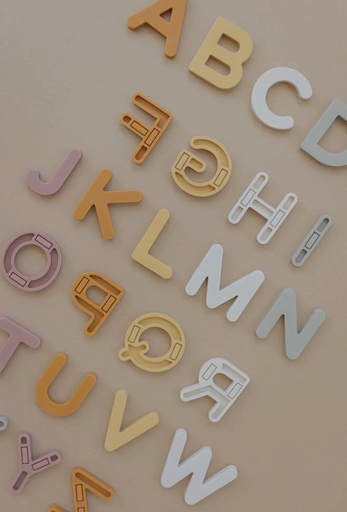 Alphabet Magnetic Letters Silicone (Plastic-Free)